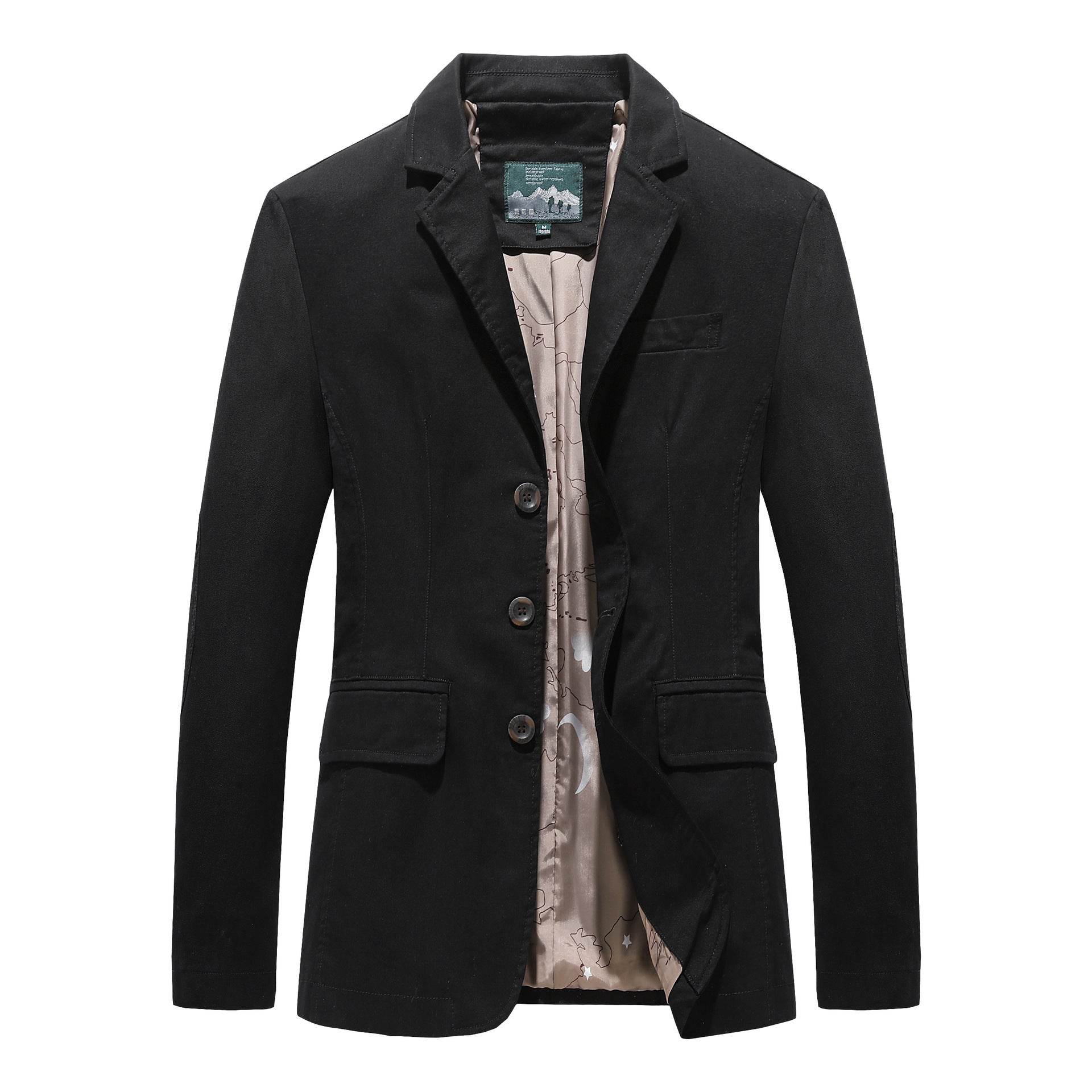 New Men's Cotton Leisure Suit Plus Size Coat Loose - MYLUXURY LANE ENTERPRISE