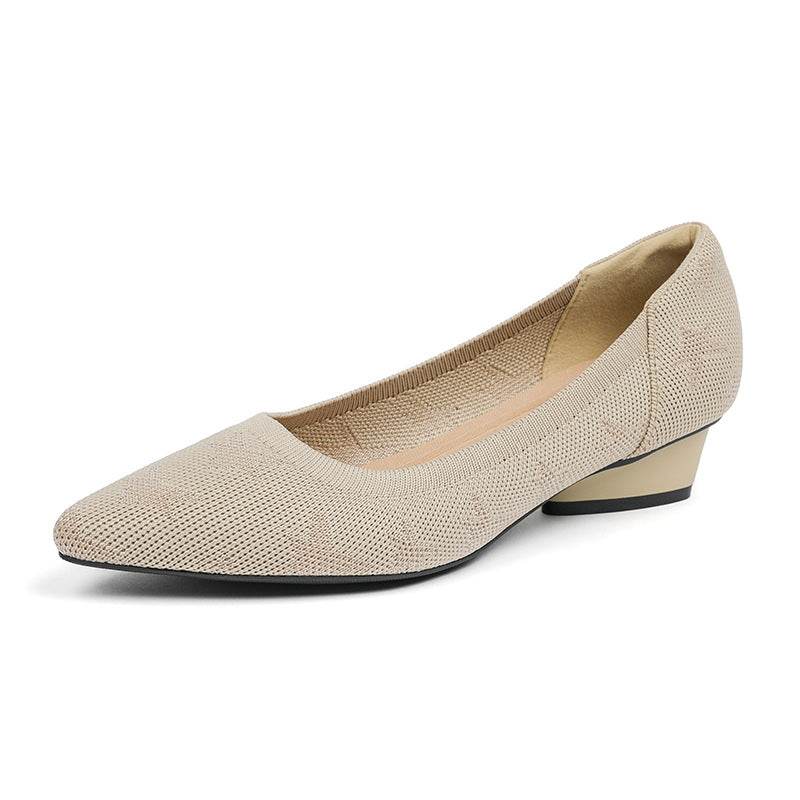 Solid Color Dark Flower Design Niche Mom Shoes - MYLUXURY LANE ENTERPRISE
