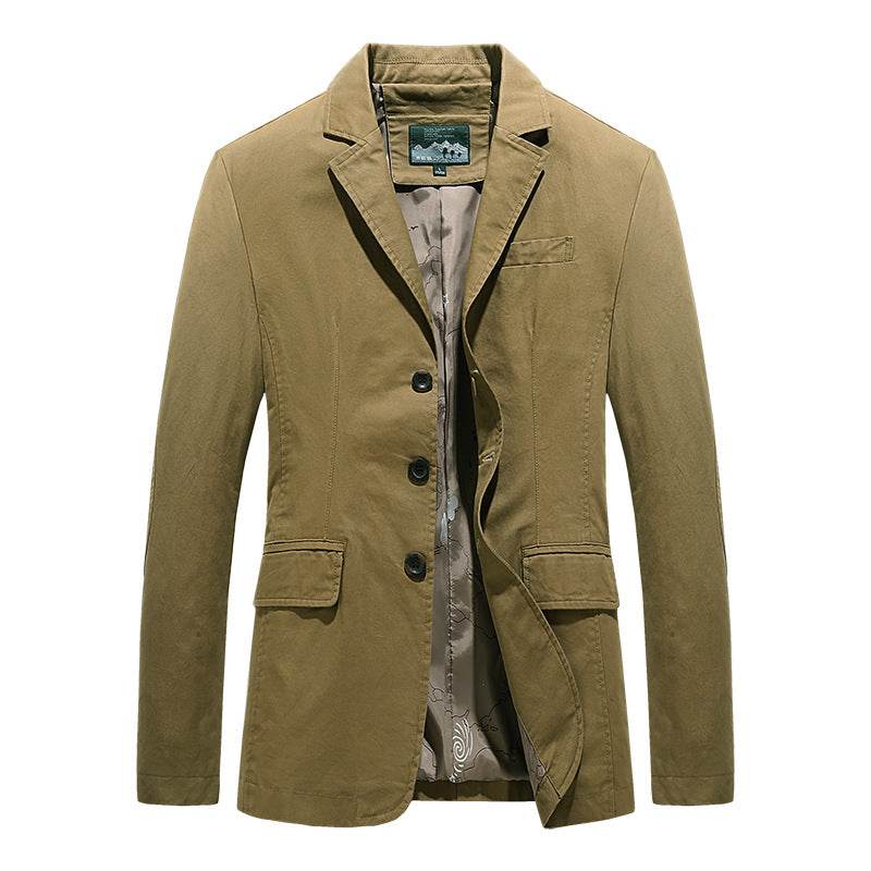New Men's Cotton Leisure Suit Plus Size Coat Loose - MYLUXURY LANE ENTERPRISE