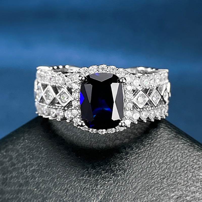 925 Silver Ring Inlaid Gem - MYLUXURY LANE ENTERPRISE