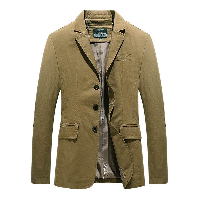 New Men's Cotton Leisure Suit Plus Size Coat Loose - MYLUXURY LANE ENTERPRISE