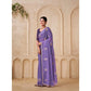 Generic Women's Digital Printed  Georgette Saree With Unstitched Blouse (Lavendar, 5-6 Mtrs) - MYLUXURY LANE ENTERPRISE
