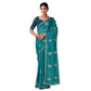 Generic Women's Digital Printed  Georgette Saree With Unstitched Blouse (Sky, 5-6 Mtrs) - MYLUXURY LANE ENTERPRISE