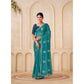 Generic Women's Digital Printed  Georgette Saree With Unstitched Blouse (Sky, 5-6 Mtrs) - MYLUXURY LANE ENTERPRISE