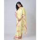 Generic Women's Soft Crepe Silk Printed Ready To Wear Saree With Unstitched Blouse 5.5Mtr (Light Yellow) - MYLUXURY LANE ENTERPRISE