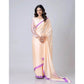 Generic Women's Soft Crepe Silk Printed Ready To Wear Saree With Unstitched Blouse 5.5Mtr (Beige) - MYLUXURY LANE ENTERPRISE