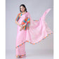 Generic Women's Soft Crepe Silk Printed Ready To Wear Saree With Unstitched Blouse 5.5Mtr (Pink) - MYLUXURY LANE ENTERPRISE