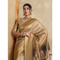 Generic Women's Silk Printed Saree With Unstitched Blouse 5.5Mtr (Gold) - MYLUXURY LANE ENTERPRISE