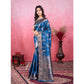 Generic Women's Banarasi Silk Printed Saree With Unstitched Blouse 5.5Mtr (Pinch) - MYLUXURY LANE ENTERPRISE