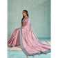 Generic Women's Silk Blend Printed Saree With Unstitched Blouse 5.5Mtr (Pink) - MYLUXURY LANE ENTERPRISE