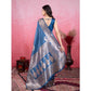 Generic Women's Banarasi Silk Printed Saree With Unstitched Blouse 5.5Mtr (Pinch) - MYLUXURY LANE ENTERPRISE