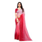 Generic Women's Chiffon Embroidred Saree With Unstitched Blouse 5.5Mtr (Pink) - MYLUXURY LANE ENTERPRISE