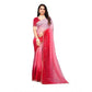 Generic Women's Chiffon Embroidred Saree With Unstitched Blouse 5.5Mtr (Pink) - MYLUXURY LANE ENTERPRISE