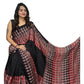Generic Women's Satin Printed Saree With Unstitched Blouse 5.5Mtr (Black) - MYLUXURY LANE ENTERPRISE