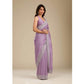 Generic Women's Silk Embroidred Saree With Unstitched Blouse 5.5Mtr (Purple) - MYLUXURY LANE ENTERPRISE