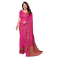 Generic Women's Georgette Printed Saree With Unstitched Blouse 5.5Mtr (Pink) - MYLUXURY LANE ENTERPRISE