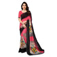Generic Women's Georgette Printed Saree With Unstitched Blouse 5.5Mtr (Multicolor) - MYLUXURY LANE ENTERPRISE