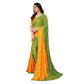 Generic Women's Georgette Printed Saree With Unstitched Blouse 5.5Mtr (Green) - MYLUXURY LANE ENTERPRISE
