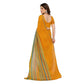 Generic Women's Georgette Printed Saree With Unstitched Blouse 5.5Mtr (Mustard) - MYLUXURY LANE ENTERPRISE