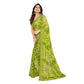 Generic Women's Georgette Printed Saree With Unstitched Blouse 5.5Mtr (Mehendi Green) - MYLUXURY LANE ENTERPRISE