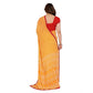 Generic Women's Georgette Printed Saree With Unstitched Blouse 5.5Mtr (Yellow) - MYLUXURY LANE ENTERPRISE