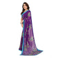 Generic Women's Georgette Printed Saree With Unstitched Blouse 5.5Mtr (Purple) - MYLUXURY LANE ENTERPRISE