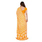 Generic Women's Georgette Printed Saree With Unstitched Blouse 5.5Mtr (Yellow) - MYLUXURY LANE ENTERPRISE