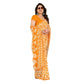 Generic Women's Georgette Printed Saree With Unstitched Blouse 5.5Mtr (Yellow) - MYLUXURY LANE ENTERPRISE