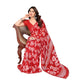 Generic Women's Georgette Printed Saree With Unstitched Blouse 5.5Mtr (Red) - MYLUXURY LANE ENTERPRISE
