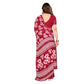 Generic Women's Georgette Printed Saree With Unstitched Blouse 5.5Mtr (Red) - MYLUXURY LANE ENTERPRISE