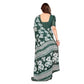 Generic Women's Georgette Printed Saree With Unstitched Blouse 5.5Mtr (Green) - MYLUXURY LANE ENTERPRISE
