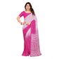 Generic Women's Georgette Printed Saree With Unstitched Blouse 5.5Mtr (Pink) - MYLUXURY LANE ENTERPRISE