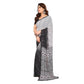 Generic Women's Georgette Printed Saree With Unstitched Blouse 5.5Mtr (Black) - MYLUXURY LANE ENTERPRISE