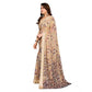 Generic Women's Georgette Printed Saree With Unstitched Blouse 5.5Mtr (Beige) - MYLUXURY LANE ENTERPRISE