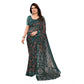 Generic Women's Georgette Printed Saree With Unstitched Blouse 5.5Mtr (Green) - MYLUXURY LANE ENTERPRISE