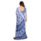 Generic Women's Georgette Printed Saree With Unstitched Blouse 5.5Mtr (Light Blue) - MYLUXURY LANE ENTERPRISE