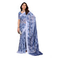 Generic Women's Georgette Printed Saree With Unstitched Blouse 5.5Mtr (Light Blue) - MYLUXURY LANE ENTERPRISE