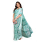 Generic Women's Georgette Printed Saree With Unstitched Blouse 5.5Mtr (Green) - MYLUXURY LANE ENTERPRISE