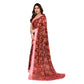 Generic Women's Georgette Printed Saree With Unstitched Blouse 5.5Mtr (Maroon) - MYLUXURY LANE ENTERPRISE
