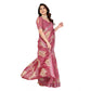Generic Women's Georgette Printed Saree With Unstitched Blouse 5.5Mtr (Pink) - MYLUXURY LANE ENTERPRISE