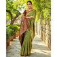 Generic Women's Silk Blend Woven Zari Work Saree With Unstitched Blouse 5.5Mtr (Light Green) - MYLUXURY LANE ENTERPRISE