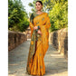 Generic Women's Silk Blend Woven Zari Work Saree With Unstitched Blouse 5.5Mtr (Mustard) - MYLUXURY LANE ENTERPRISE