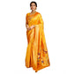 Generic Women's Silk Blend Paithani Saree With Unstitched Blouse 5.5Mtr (Mustard) - MYLUXURY LANE ENTERPRISE
