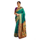 Generic Women's Silk Blend Zari Weaving Saree With Unstitched Blouse 5.5Mtr (Teal) - MYLUXURY LANE ENTERPRISE