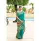 Generic Women's Silk Blend Paithani Weaving Saree With Unstitched Blouse 5.5Mtr (Green) - MYLUXURY LANE ENTERPRISE