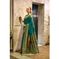 Generic Women's Silk Blend Zari Woven Saree With Unstitched Blouse 5.5Mtr (Green) - MYLUXURY LANE ENTERPRISE
