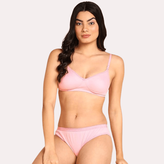 Cozy Cotton Intimates Bra Panty Set - MYLUXURY LANE ENTERPRISE
