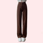 Women's Brown High Rise Wide Leg Loose Denim Jeans - MYLUXURY LANE ENTERPRISE