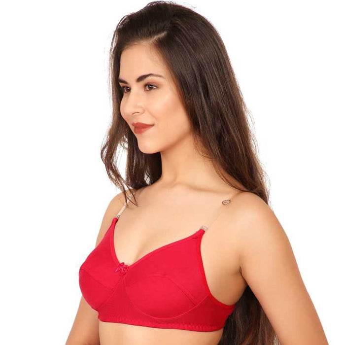3 Pairs Clear Transparent Back Regular Bras - MYLUXURY LANE ENTERPRISE