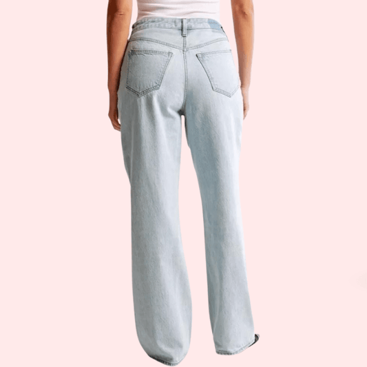 High Rise Loose Fit Denim for Curvy Women - MYLUXURY LANE ENTERPRISE